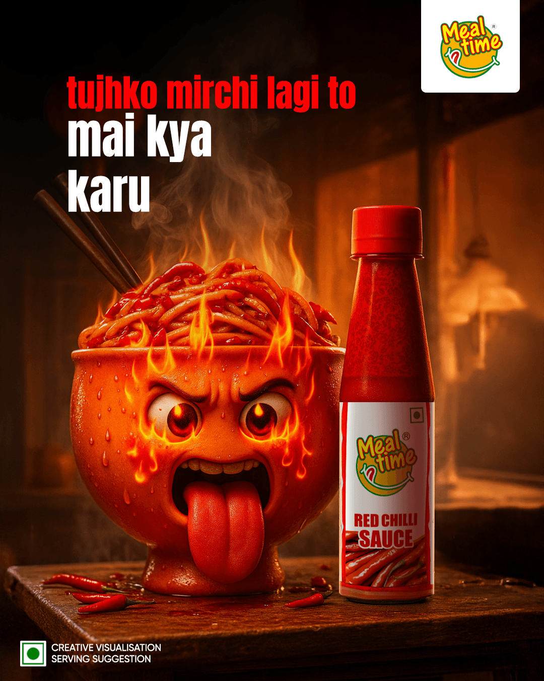 Foodrite red chilly series post — mai kya karu