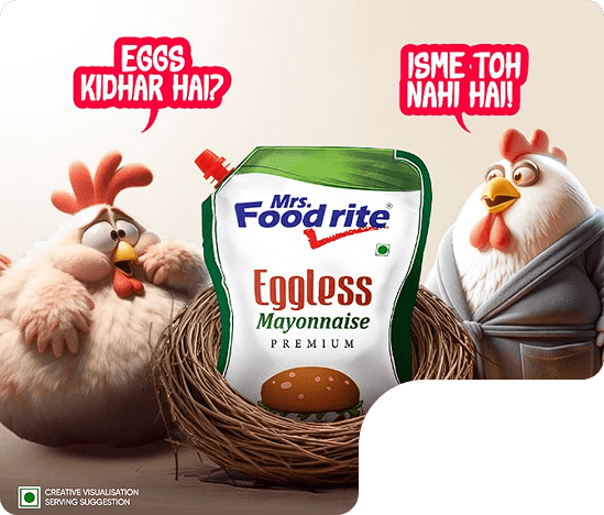 Mrs Foodrite eggless mayonnaise ad creative