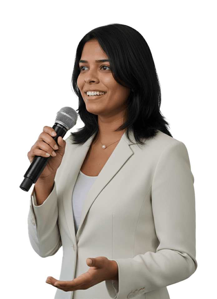 NativeUnit founder speaking with a microphone